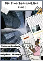 Vorschau - Arbeitsblätter - Die Froschperspektive - Perspektive Zeichnen - Deckblatt