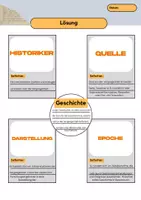 Vorschau - Arbeitsblätter - Schaubild Geschichte - Ein neues Fach - Seite 3