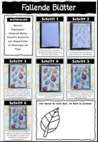 Vorschau - Stundenentwürfe - Kunstprojekt "Fallende Blätter - von grün zu braun" Herbstlicher Kunstunterricht - Seite 3