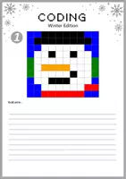 Vorschau - Unterrichtsreihen - Coding Pixelbild Winter - Basic Kodierung - Übungsheft mit Lösungen - Seite 2