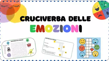 anteprima - Esercizi - Cruciverba delle Emozioni - Pagina di copertina