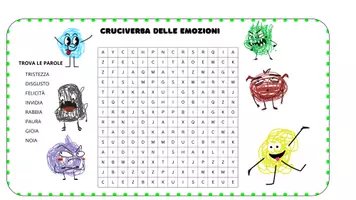 anteprima - Esercizi - Cruciverba delle Emozioni - Pagina 1