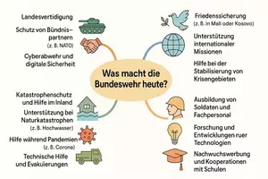 Vorschau - Arbeitsblätter - Lernposter + AB mit Fragen zum Thema "Bundeswehr" + Lösungsblatt + Mindmap + Infografik - Seite 3