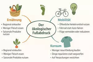 Vorschau - Arbeitsblätter - Arbeitsblatt "Der ökologische Fußabdruck" + interaktive Lösung & MP3 + Mindmap + Infografik - Seite 3