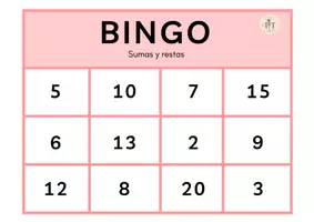 Vista previa - Juegos / Gamificación - operaciones bingo matemático (sumas y restas) - página 3