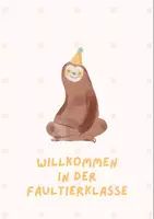 Vorschau - Mal- und Bastelvorlagen - Willkommen in der Faultierklasse – Liebevolles Poster für dein Klassenzimmer - Seite 2