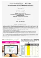 Vorschau - Arbeitsblätter - Kreuzworträtsel Biologie Klasse 9-10 | Biologie Sekundarstufe I Klasse 9-10 | Genetik, Evolution, Neurobiologie, Ökologie, Zellbiologie, Hormone, Sinnesorgane, Lösungen - Seite 1