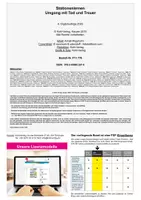 Vorschau - Arbeitsblätter - Stationenlernen Umgang mit Tod und Trauer | Abschied, Verlust, Trost, Trauer, Bibel, Auferstehung, Symbole, Gefühle | Religion Ethik Grundschule Sekundarstufe Klasse 3-8 Lösungen - Seite 1