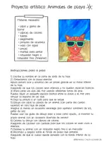 Vista previa - Hojas de trabajo - Proyecto de Arte de Animales de Playa - Diversión Artística de Verano Paso a Paso para Niños - página 2