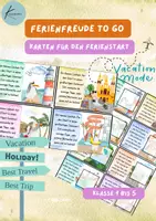 Vorschau - Bildkarten - Ferienwünsche & Feriengrüße Sommerferien (Klasse 1-5) - Deckblatt