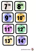 Vista previa - Refuerzo / NEE / Materiales de apoyo - Flip calendar ( calendario visual ) - página 3