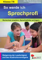 Vorschau - Arbeitsblätter - So werde ich Sprachprofi Klasse 7-8 | Wortschatz erweitern, Wortbedeutung, Wortquiz, Wörterbucharbeit, Sprachdefizite, Ausdrucksvermögen | Deutsch Sekundarstufe I Förderung Lösungen - Deckblatt