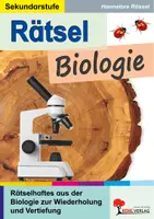 Vorschau - Arbeitsblätter - Rätsel Biologie | 45 Biologierätsel, Pflanzenkunde, Tierkunde, Menschenkunde, Ökologie, Genetik | Biologie Sekundarstufe I II Klasse 5-13 Lösungen - Deckblatt