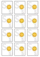 Vorschau - Arbeitsblätter - Buchstabenheft / Buchstabeneinführung S - Grundschrift - Seite 1