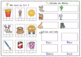 Vorschau - Arbeitsblätter - Buchstabenheft / Buchstabeneinführung S - Grundschrift - Seite 3