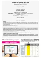 Vorschau - Arbeitsblätter - Topfit für die Prüfung Deutsch | Realschulabschluss Süd, Prüfungsvorbereitung, Diktat, Textarbeit, Erörterung | Deutsch Sekundarstufe I Klasse 10 Lösungen - Seite 1