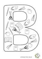 Vorschau - Mal- und Bastelvorlagen - Das Alphabet: Ausmalbilder doodle - Seite 3