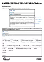 Vista previa - Hojas de trabajo - B1 PRELIMINARY – WRITING TASKS: Email, Article & Story (9) - página 1