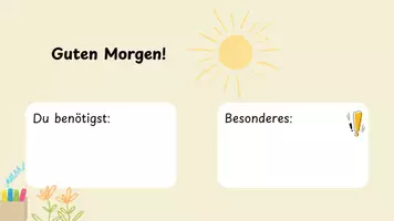 Vorschau - Präsentationen/Tafelbilder - Materialpaket Begrüßungsbildschirme Morgenritual - Seite 1