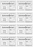 Vorschau - Mal- und Bastelvorlagen - Feriengruß "Wundeschöne Sommerferien" zum Beispiel als Zeugnisbeigabe - Seite 3