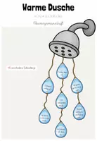 Vorschau - Mal- und Bastelvorlagen - Klassengemeinschaft/ Soziales Lernen: Warme Dusche (Kl.1-4) - Deckblatt