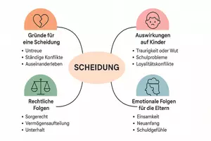 Vorschau - Arbeitsblätter - Lernposter + AB mit Fragen zum Thema "Scheidung" + Lösungsblatt + Mindmap + Infografik - Seite 3
