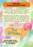 Vorschau - Arbeitsblätter - Escape Game Summer - The Quest for the Best Ice Cream - Deckblatt