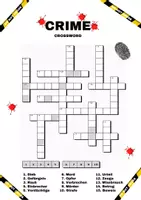 Vorschau - Arbeitsblätter - Crime Crossword - Deckblatt