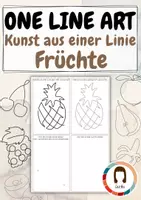 Vorschau - Stundenentwürfe - wachsendes Materialpaket: One Line Art | Kunstprojekte - Seite 1