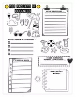 Aperçu - Feuilles d'exercices - Mes projets de vacances - production d'écrit - Page 1