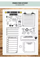 Aperçu - Feuilles d'exercices - Mes projets de vacances - production d'écrit - Page de couverture