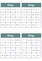 Vorschau - Spiele - Bingo - Terme: Addieren und Subtrahieren - Seite 3