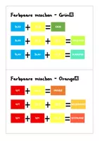 Vorschau - Präsentationen/Tafelbilder - Farben lernen, Farben mischen, Tafelkarten Farben - Seite 1