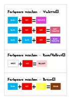 Vorschau - Präsentationen/Tafelbilder - Farben lernen, Farben mischen, Tafelkarten Farben - Seite 2
