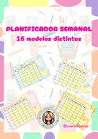 Vista previa - Para docentes: organización, planificación y formación - planificador semanal flores y corazones - Portada