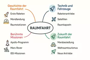 Vorschau - Arbeitsblätter - Arbeitsblätter zum Thema "Raumfahrt" + Lösung & MP3 + Mindmap + Infografik - Seite 2