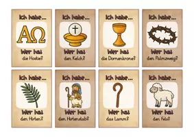 Vorschau - Spiele - Christliche Symbole Lesespiel: Ich habe, wer hat? Spiel ab 2. Klasse - Seite 3
