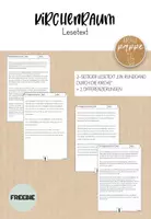Vorschau - Text - Lesetext / Kirchenraum / FREEBIE - Deckblatt