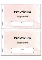 Vorschau - Arbeitsblätter - Praktikum - Begleitheft im Praktikum - Deckblatt