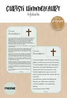 Vorschau - Poster - Infokarte Christi Himmelfahrt (differenziert) / FREEBIE - Deckblatt