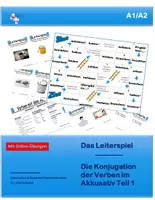 Vorschau - Spiele - A1-A2 Leiterspiel Akkusativ Teil 1 - Deckblatt
