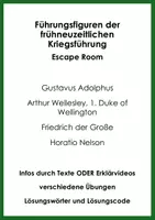 Vorschau - Arbeitsblätter - Führungsfiguren der frühneuzeitlichen Kriegsführung (Escape Room) - Deckblatt