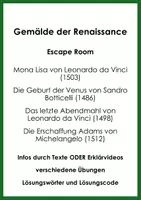 Vorschau - Spiele - Gemälde der Renaissance (Escape Room) - Deckblatt