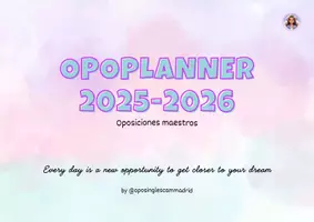 Vista previa - Para docentes: organización, planificación y formación - OPOPLANNER 2025-2026 @oposinglescammadrid - página 1