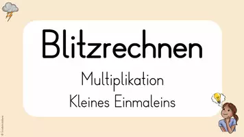 Vorschau - Arbeitsblätter - Blitzrechnen - Multiplikation & Division im ZR 100 & 1000 (digitale Tafel) - Seite 3