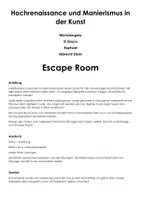 Vorschau - Arbeitsblätter - Hochrenaissance und Manierismus in der Kunst (Escape Room) - Seite 1