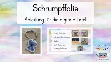 Vorschau - Mal- und Bastelvorlagen - Anhänger aus Schrumpffolie: Anleitung und Vorlage (Koala) - Seite 1