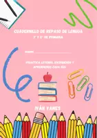 Vista previa - Hojas de trabajo - Cuadernillo Repaso Lengua 1° y 2° de Primaria - Portada