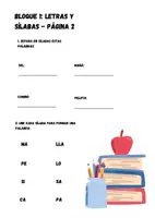 Vista previa - Hojas de trabajo - Cuadernillo Repaso Lengua 1° y 2° de Primaria - página 3