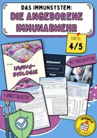 Vorschau - Arbeitsblätter - Die angeborene (unspezifische) Immunabwehr (Immunsystem / Immunbiologie / Biologie) - Deckblatt